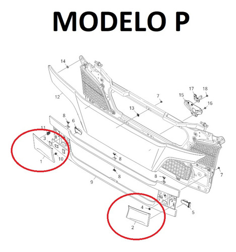 Tampa Inf. Grade Compativel Scania Ntg S R P Ld Bege