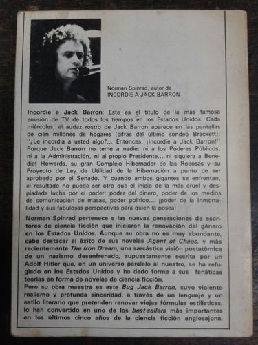 Imagen 2 de 3 de Incordie A Jack Barron * Norman Spinrad * Acervo *