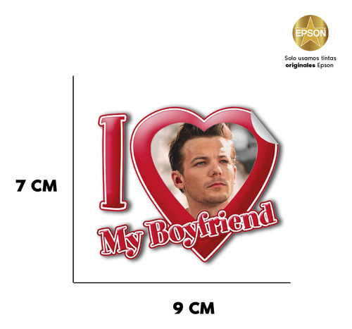 6 Stickers Con Taza Regalo Tipo Louis Tomlinson