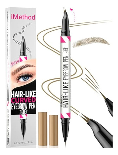Lapiz De Cejas De Doble Punta Con Punta Curva Imethod Ys 01 Light Brown
