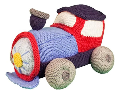 Peluche Para Niños Diseño De Tren Multicolor. Zubels