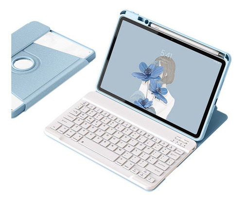 Funda With 360° Rotation Teclado For iPad Air 5.th/4th Gen