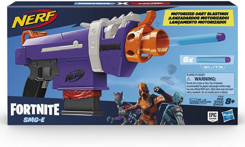 Imagen 2 de 5 de Nerf Fortnite Smg-e Blaster - Voladura De Dardos Motorizada