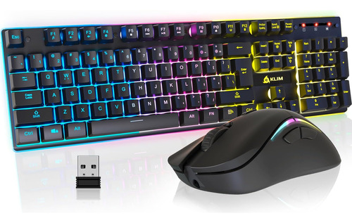 Klim Thunder Combo Teclado Y Mouse Inalámbricos Juegos Nuevo