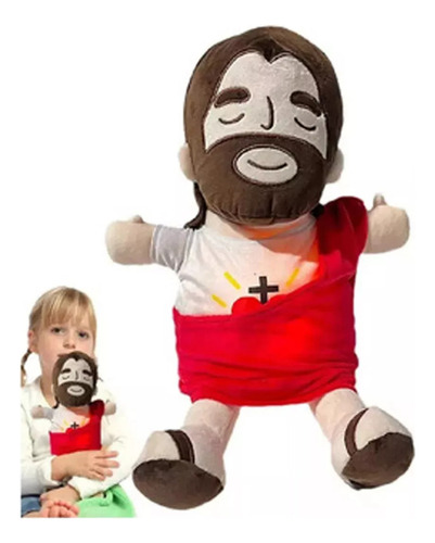 Peluche Animado De Jesucristo Que Emite Luz Y Sonido