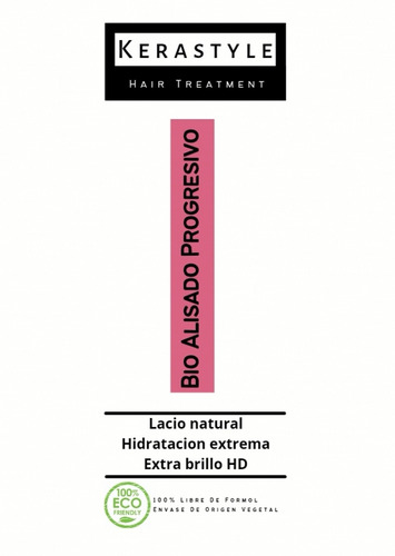 Bio Alisado Progresivo  Sin Formol 300ml 