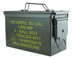 Comprar Caixa De Munição Estojo Militar Full Metal Porta Munições Guerra com Escritos Ammo Box Nautika 50 munições no Mercado Livre