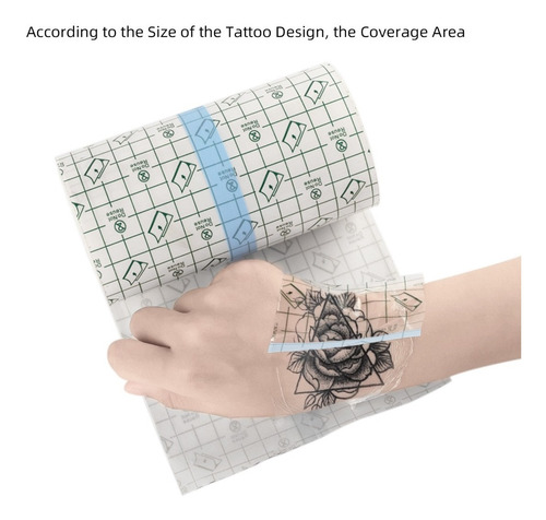 Película Protectora Autoadhesiva Para Tatuajes De 15cmx5m