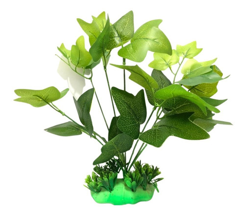 Planta Artificial Aquário Anúbia Verde 20cm