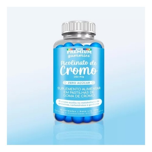 Picolinato De Cromo Em Goma Zero Açúcar 30un - Vita Premium
