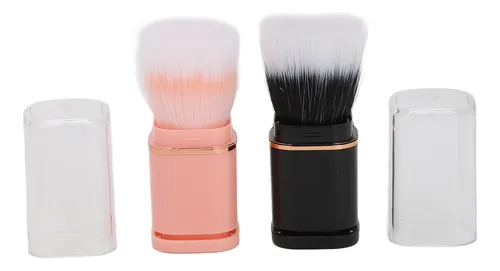 Juego De 3 Brochas Retráctiles De Maquillaje Pequeñas Portát