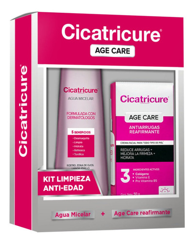 Estuche Cicatricure Age Care Reafirmante +agua Micelar 200ml