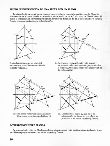 La Geometría Descriptiva Aplicada Dibujo Editorial Trillas