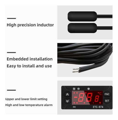Etc-974 Mini Controlador De Temperatura Digital, Regulador