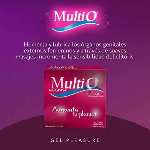 Multio Pleasure Gel Lubricante Íntimo Aumenta Placer Multi O