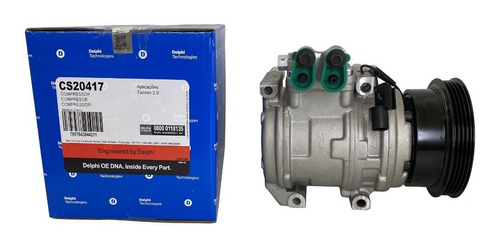 Compressor De Ar Kia Sportage / Tucson Novo Original Delphi