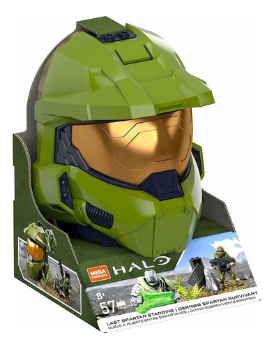 Casco Last Survivor Spartan Halo Mega Construx, número de piezas: 57