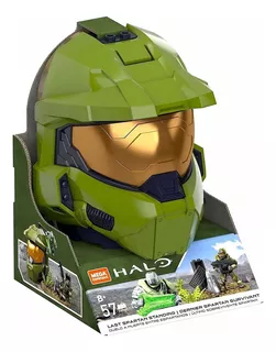 Ultimo Sobrevivente Spartan Halo Capacete Mega Construx Quantidade De Peças 57