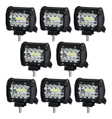 Turboo Led Vainas De 4 Pulgadas 60w Led Barra De Luz 12...