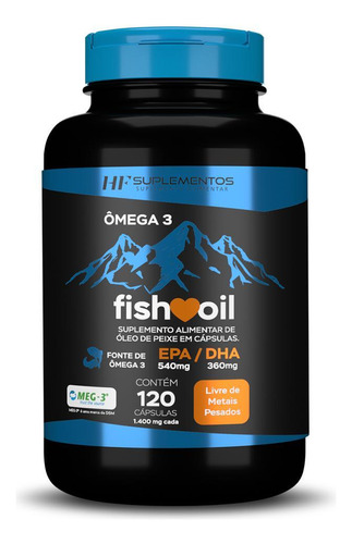 Omega 3 Fish Oil Meg 3 120 Cps Hf Suplementos
