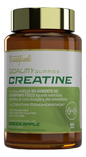 Goalmy Gummies Creatina Monohidratada Em Gomas Trust Fuel Maçã Verde