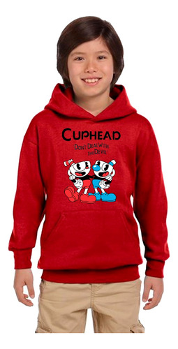 Poleron Canguro Unisex Hermanos Cuphead ¡oferta!