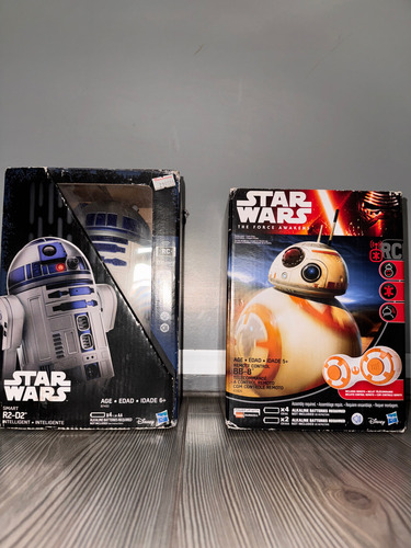 R2d2 Y Bb8 Robot Androide Hasbro Con Control Remoto R2d2 Y Bb8 Blanco (Usado)