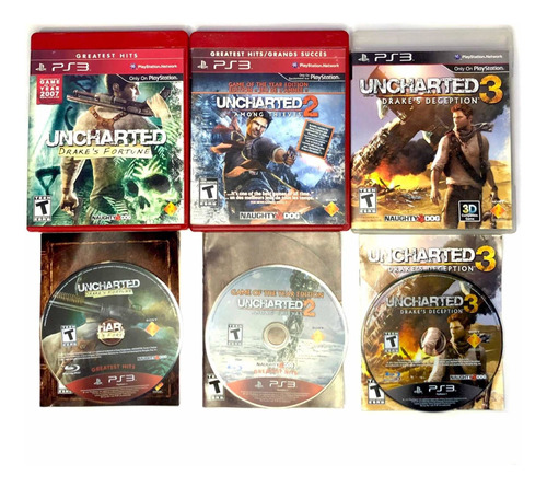 Trilogía De Uncharted Original Para Playstation 3 En Físico