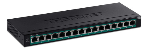 Trendnet Conmutador Gigabit Poe+ De 16 Puertos, Tpe-tg160h, 