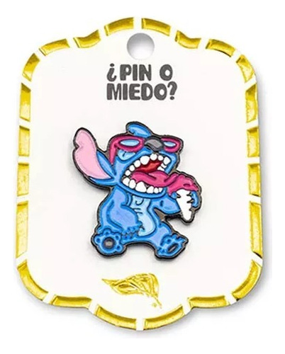 Pines Pintados A Mano Stitch Serie  Disney Pin O Miedo