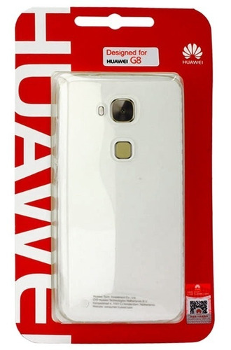 Imagen 2 de 8 de Funda De Silicona Huawei G8 Transparente Original Nuevo