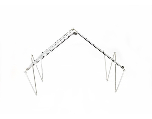 Imagen 5 de 9 de Parrilla Plegable Con Manija Asado Camping Pesca 54 X 35