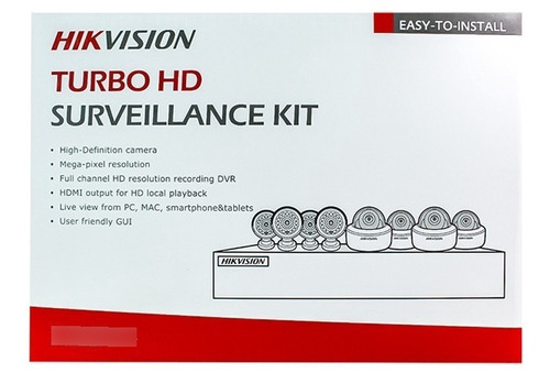 Kit Cctv Hikvision Turbo Hd 720p 8 Bullet + Dvr + Accesorios