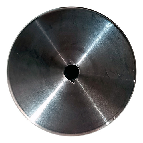 Soporte Chapeton Cristal Mesa Aluminio Redondo 5cm
