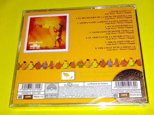 Jorge Reyes Cd Prehispanic Mystic Rites 2007 Mexican Records