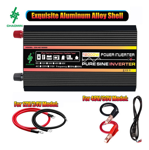 Inversor De Onda Sinusoidal Pura De 12000w Cc 24v Ac220