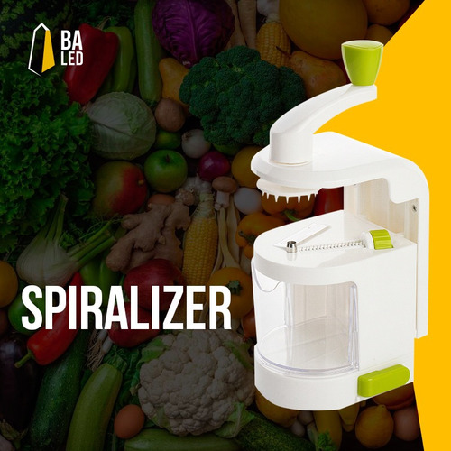 Imagen 6 de 10 de Cortador Spiralizer Vegetales Multiple Espiral 4 Tipos Corte