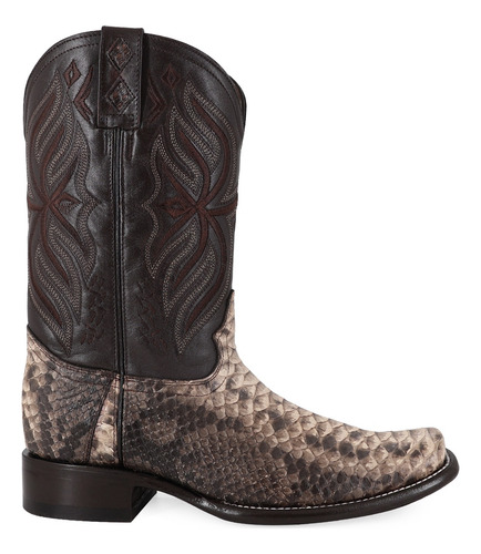 Bota Vaquera Para Hombre Y Cinto Vaquero Piel Pitón Natural