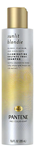  Champú Iluminador Sin Sulfato Pantene Sunlit Blondie 9.6 Oz