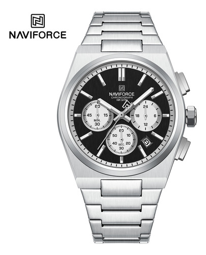 Reloj Cronógrafo De Acero Inoxidable Naviforce Para Hombre