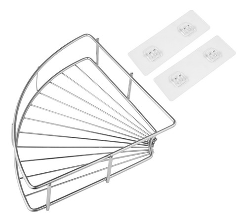 Estante De Baño De Esquina Adhesivo De Acero Inoxidable E 47