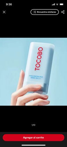 Tocobo Protector Solar Barra Cotton Soft Spf50 19ml