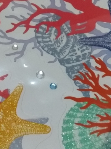 Imagem 5 de 6 de Kit Skin Adesivo Tablet Notebook Fundo Mar Glitter E Strass