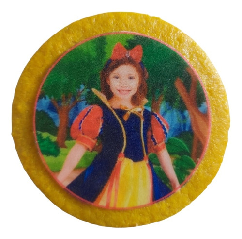 Blanca Nieves Princesas Foto Con Tu Imagen Galleta Paq 20pza