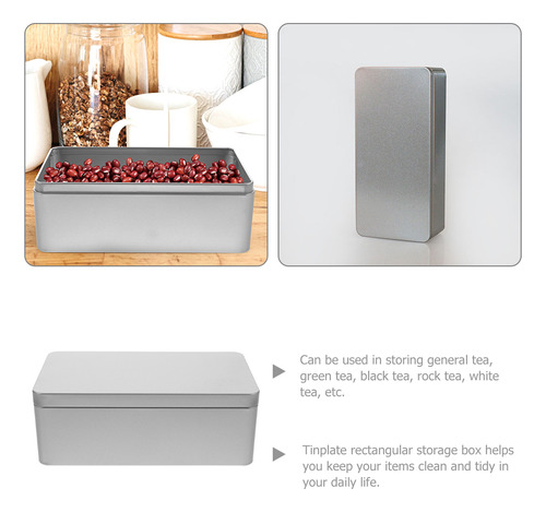 Caja De Hojalata Con Tapa Caja Rectangular De Hojalata Para