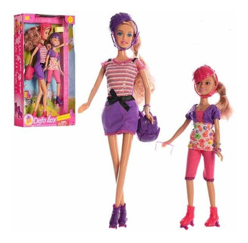 Muñeca Tipo Barbie Defa Lucy Patina Con Mi Hermana Cod. 8130