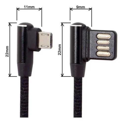 Cy Micro Usb 5pin A Izquierda Derecha Angulo 90 Grados Usb 2