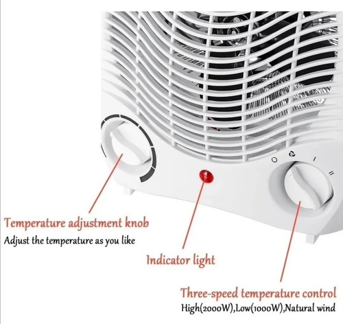 Calefactor Eléctrico Polaris De 2000w Fh-06