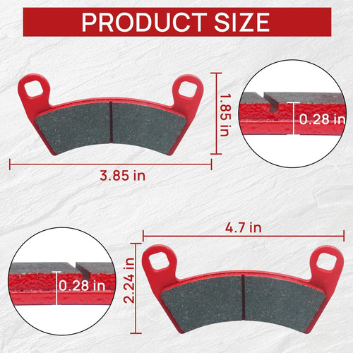 Potillas De Freno Mejoradas Compatibles Con Polaris Ranger 4