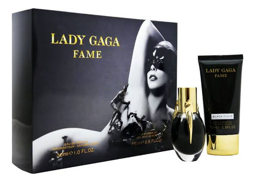 Lady Gaga! Fame Black Fluid Edp Gift Set Para Dama